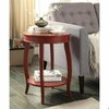 Homeroots 24 x 18 x 18 in. Aberta Side Table Red 286289